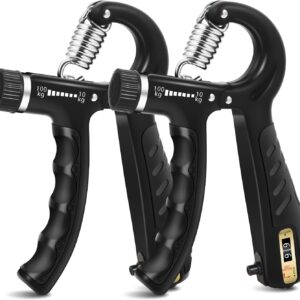 Adjustable Resistance, Hand Gripper, Forearm Strengthener, Finger Exerciser for Muscle Building and Injury Recovery