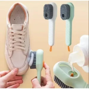 Liquid Adding Soft Fur Cleaning Brush, Long Handle Automatic Liquid Adding Brush Shoes Scrubbing Brush Household Cleaning Brushes