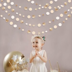 Decorations Circle Dots Garland Gold Neutral